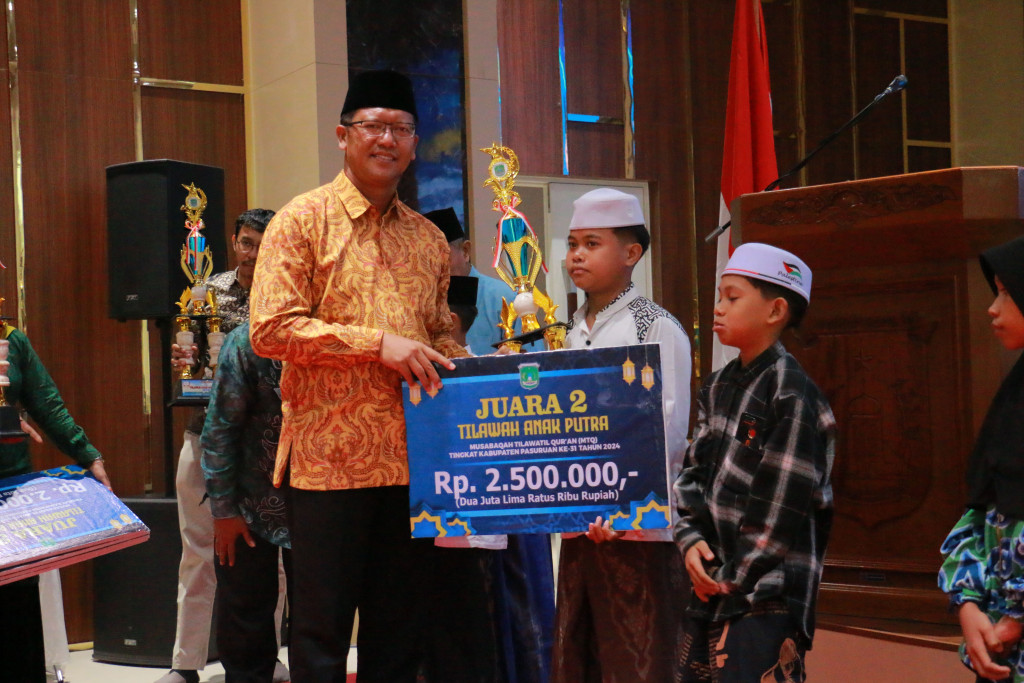 Penutupan Kafilah MTQ Tingkat Kabupaten Pasuruan ke - 31 Tahun 2024