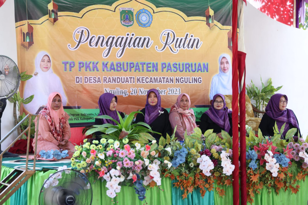Pengajian Rutin TP-PKK Kabupaten Pasuruan di Kecamatan Nguling