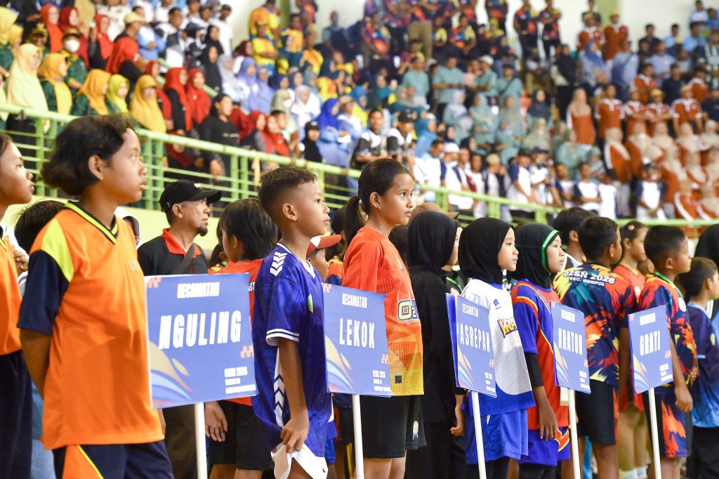 Pembukaan Olimpiade Olahraga Siswa Nasional (O2SN) Jenjang SD se Kabupaten Pasuruan