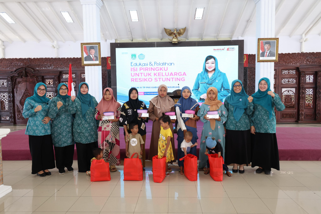 Edukasi dan Pelatihan Isi Piringku untuk Keluarga Resiko Stunting TP PKK Kab. Pasuruan