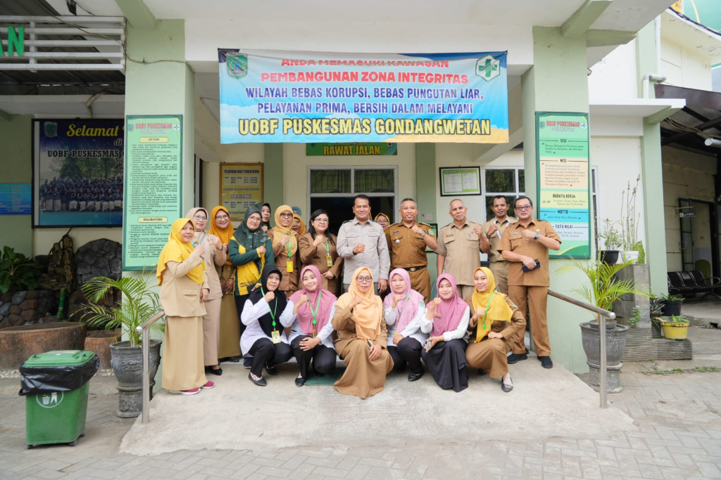 Kunjungan Pj. Bupati Pasuruan di OUBF Puskesmas Gondangwetan