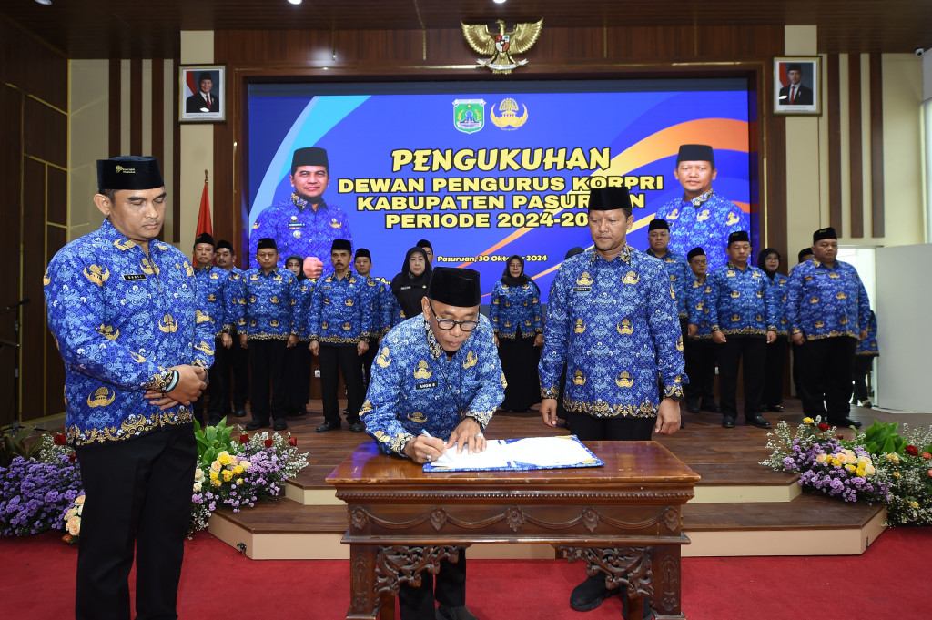 Pengukuhan Dewan Pengurus KORPRI Kabupaten Pasuruan Peridoe 2024-2029