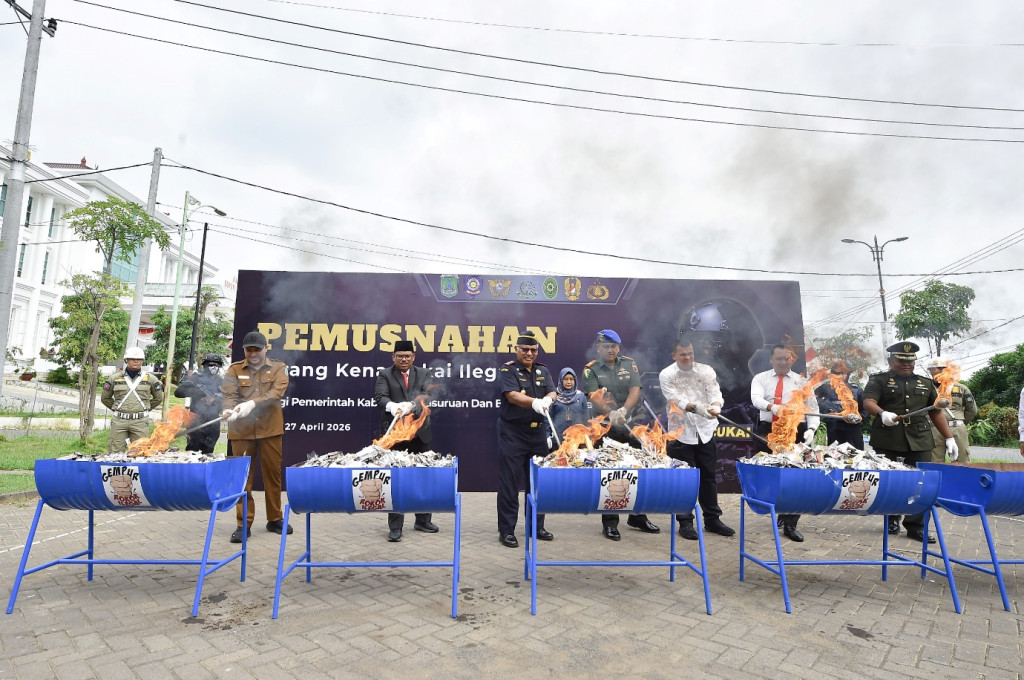 Pemusnahan Barang Kena Cukai Ilegal