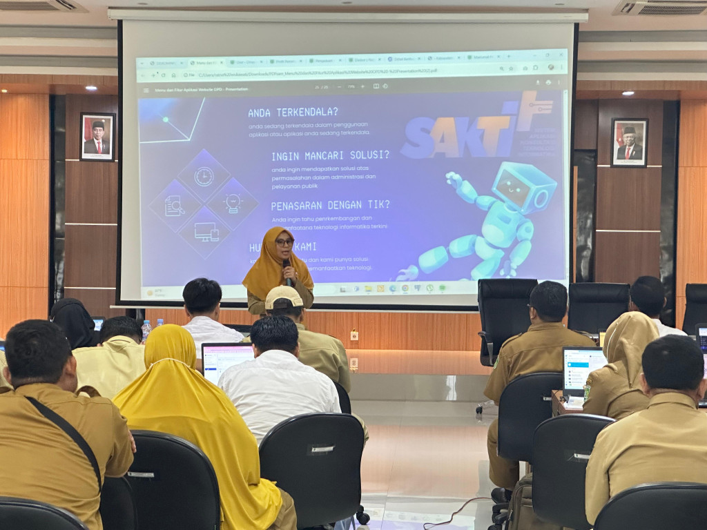 Sosialisasi Pengelolaan Web di Dinas Kesehatan Kabupaten Pasuruan