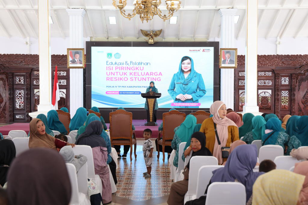 Edukasi dan Pelatihan Isi Piringku untuk Keluarga Resiko Stunting TP PKK Kab. Pasuruan