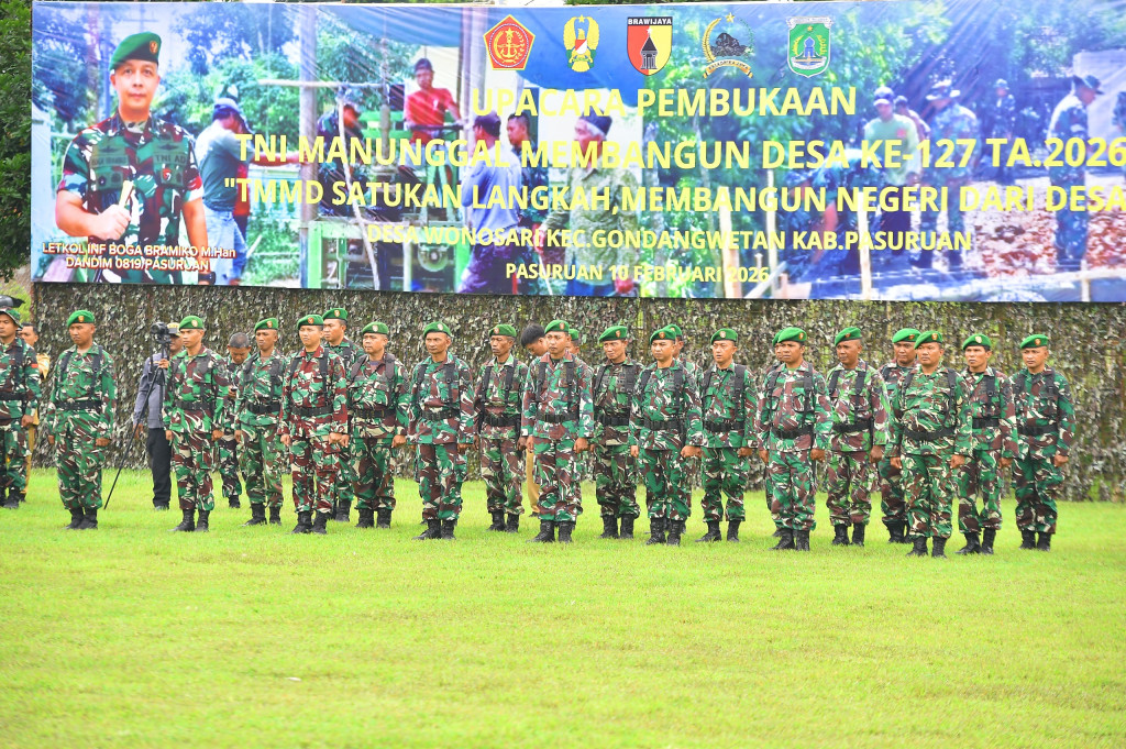 Upacara Pembukaan TMMD Ke - 127 Kodim 0819 Pasuruan